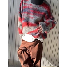 【有货】DM5647-P50美式撞色毛衣男秋冬季慵懒风加厚针织衫上衣，男装针织衫/毛衣，星座603-2