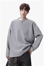 卫衣男春季新款港风宽松华夫格大码长袖T套头外套CX5701-特P28，男装T恤，星座214-3