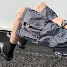 电商DSA028-DK2408TP25100聚酯新款工装短裤纯色休闲短裤男，男装休闲裤，电商A028