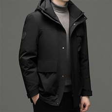 BNSZ3396钱塘2020-2时尚简约冬季厚款中年男士90鹅绒羽绒服P300，男装羽绒服，钱塘207-2