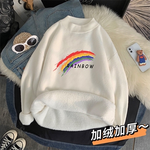 M18064-P45 加绒款-P65半高领毛衣男士大码针织衫男毛线衣男图片