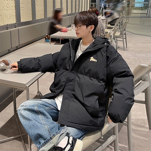 现货 抖音得物可供视频 三防加厚羽绒连帽棉衣外套面包棉服 85557图片