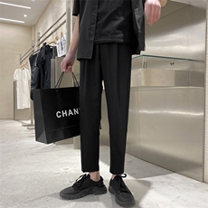 轻熟风夏季薄款宽松休闲裤垂感顺滑9分西裤男装1412-2/5078/P58，男装西裤，星座1412-2