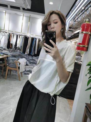 针织拼接防晒衣小衫，女装，DUO QIU朵秋