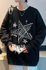 圆领卫衣男超大码胖子肥佬大号长袖t恤S6456-P28，男装卫衣，电商A040