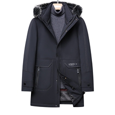 冬季新款男士中青年加厚连帽90鸭绒纯色羽绒服男外套DS2286-P355，男装羽绒服，电商B212（原钱塘6029）