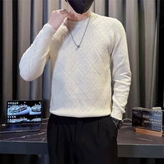 B216MY5160P652025秋冬装男士提花毛衣休闲针织衫社会风潮，男装针织衫/毛衣，电商B216（原B302）