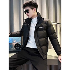 棉服男士2025冬季新款三防情侣时尚加厚短款黑色立领外套面包服，男装棉衣，星座506A