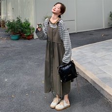 现?货?春款舒适时髦背带裙两件套2D151-2512-P195-K278，女装套装/套裙，2D151