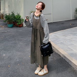 现?货?春款舒适时髦背带裙两件套2D151-2512-P195-K278图片