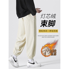 加绒加厚休闲百搭灯芯绒休闲裤男/女1002常规特批35加绒特批43，男装休闲裤，星座718-1