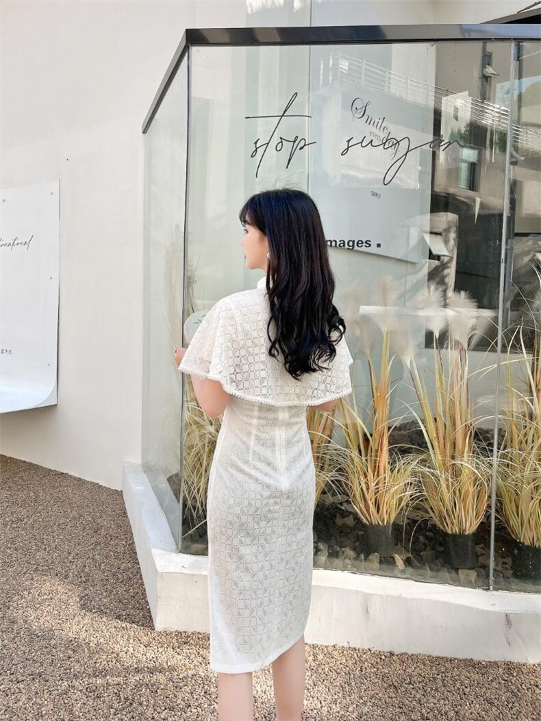 【现货】小披肩旗袍，女装汉服/婚纱/旗袍/礼服，芷炫