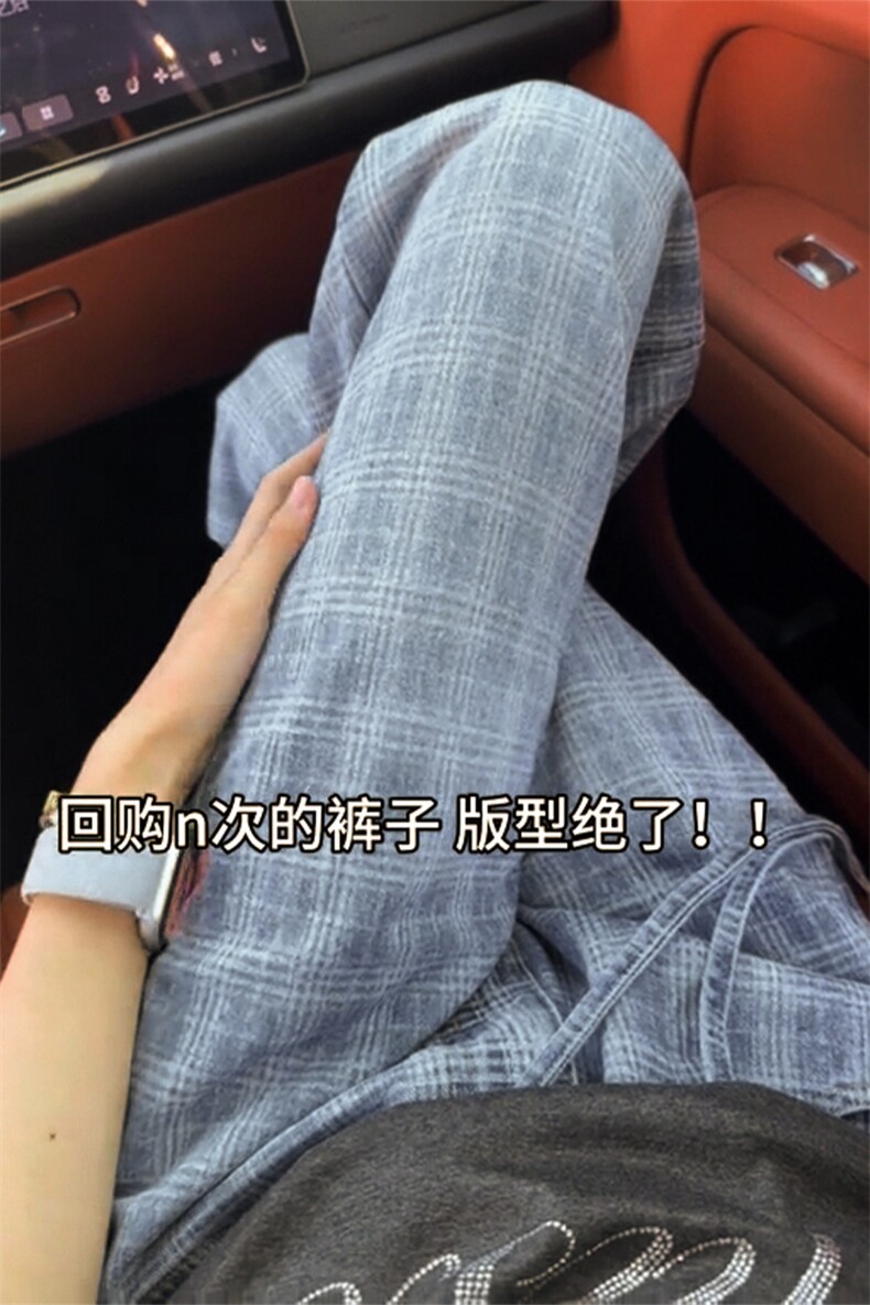 【网图】B221美式ins高街个性直筒格子牛仔裤LK25571-特P45控78,男装牛仔裤,电商B221