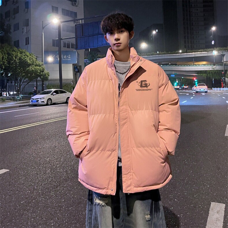 外景冬季情侣加厚面包服男宽松大码保暖棉衣立领外套MF00427/P90,男装棉衣,电商B316