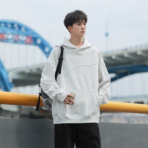 秋季现货纯色宽松二开卫衣男DSA157B-W6996-特P45图片