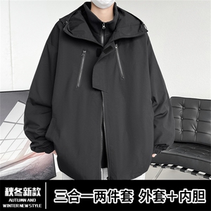 TH810101/P95冬季防风防水冲锋衣大码三合一防水外套夹克男上衣图片