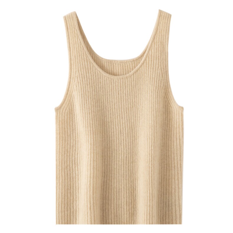 2025百搭时尚简约无袖吊带针织衫，女装针织衫/毛衣，初婷羊绒