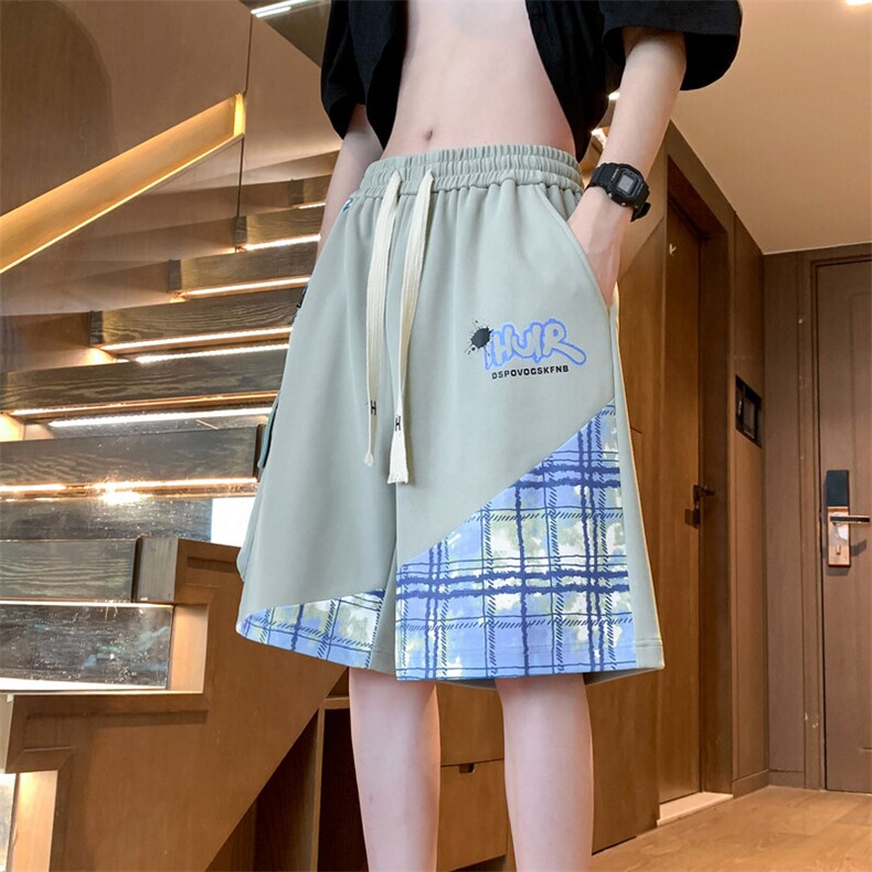 美式工装短裤男2025夏季宽松直筒中裤休闲五分裤A436-T2523-P25,男装休闲裤,电商A436