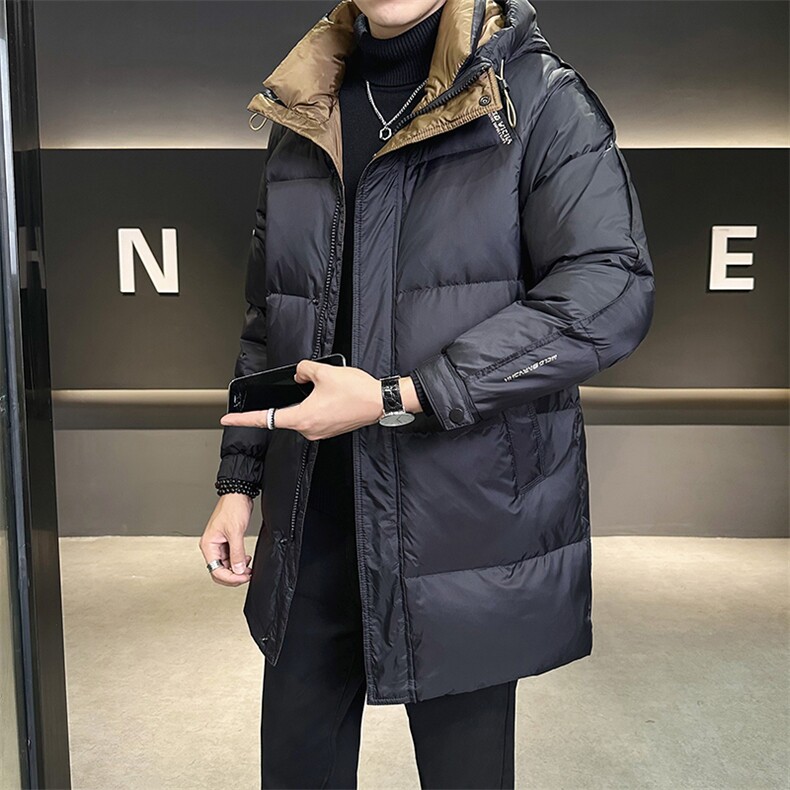 中长款男士羽绒服冬季2025新款连帽加厚防寒外套A313-8820-P215,男装羽绒服,电商A313