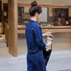 欧货潮流高端工装牛仔套装女2025春秋新款时髦休闲减龄气质两件套，女装套装/套裙，印象茜