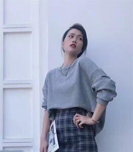 华夫格简约经典卫衣,女装卫衣/绒衫,1+1 MAIN ROAD