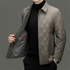 棉衣男款冬季2026年新款棉袄商务翻领棉服爸爸冬装中年休闲外套男，男装棉衣，电商B212（原钱塘6029）