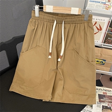 日系短裤男士夏季薄款大口袋潮牌宽松休闲五分工装中裤DK9046-P30，男装牛仔裤，星座308B-2