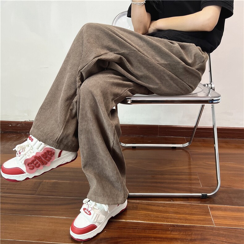 现货高品质百搭休闲裤男士直筒裤灯芯绒裤子西裤，男装西裤，星座510-1