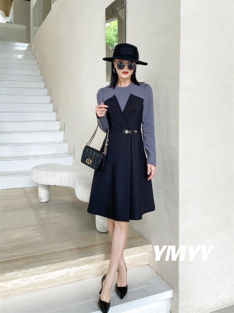 现货秋装新款连衣裙，女装连衣裙，依美依缘