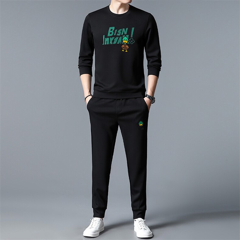 S3051-2钱塘2020-2中青年男士秋季薄款时尚休闲帅气长袖套装P137，男装休闲套装，钱塘207-2