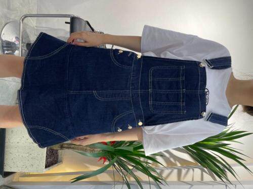 牛仔背带裙，女装，可家 cutiesister