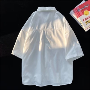短袖衬衫男潮牌潮流少年感穿搭半袖衬衣外套式夏LS2210 P35图片