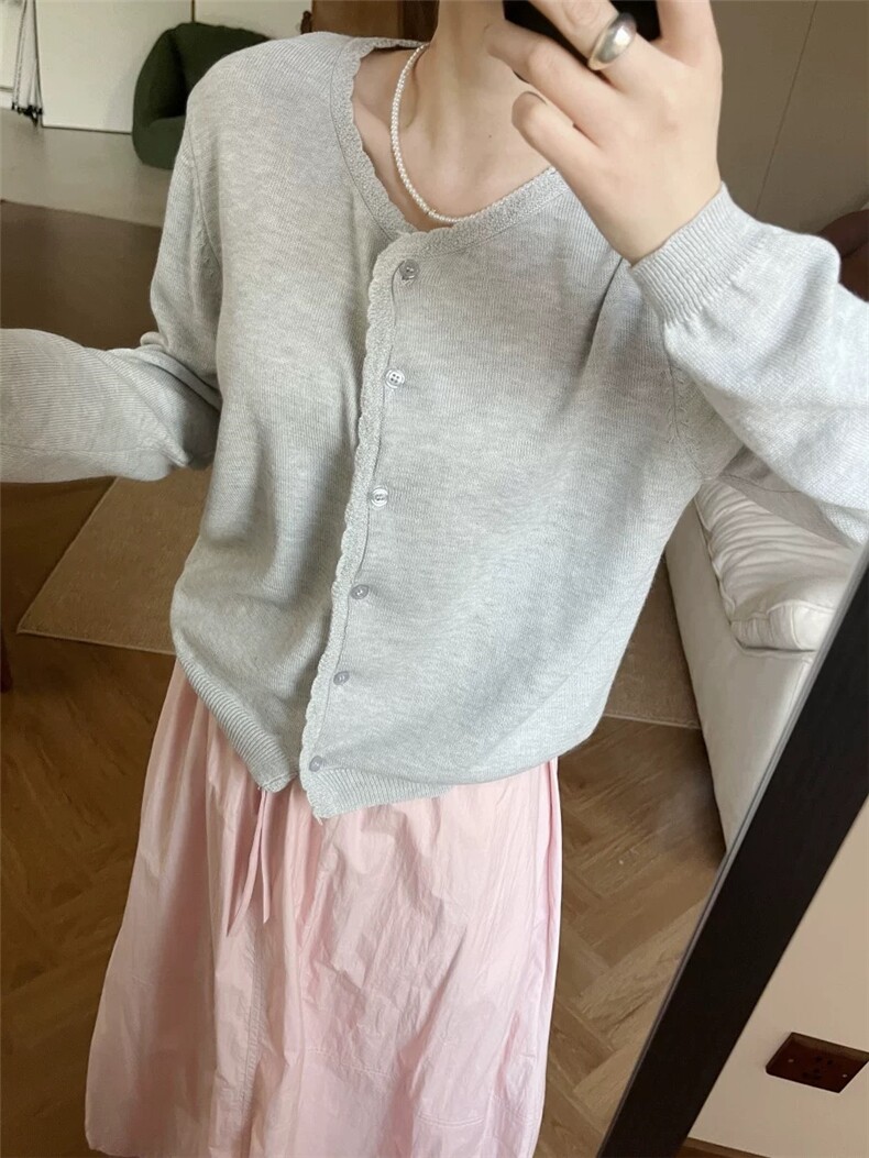 开衫毛衣女2025新款春秋薄款针织衫初春洋气超好看开春上衣外套,针织衫/毛衣,斯尔特羊绒