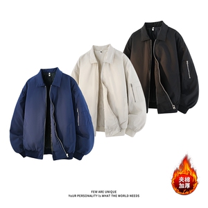短款教练飞行夹克棉服冬季夹棉加厚棉衣外套男 5D1180-TP5598图片