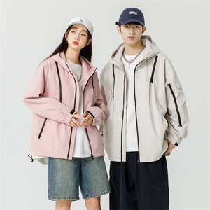 秋季新款现货港风夹克三防冲锋衣宽松男外套DSA157B-JK1562-P75图片
