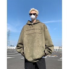 WY141-特P50控78400克抖音品秋季重磅麂皮钢印连帽卫衣外套，女装短外套，电商A058-1（原电商C417）