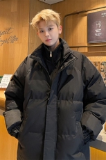 得物二开立领假两件石墨烯内里棉服棉衣外套9088特P85控118，男装棉衣，电商A309