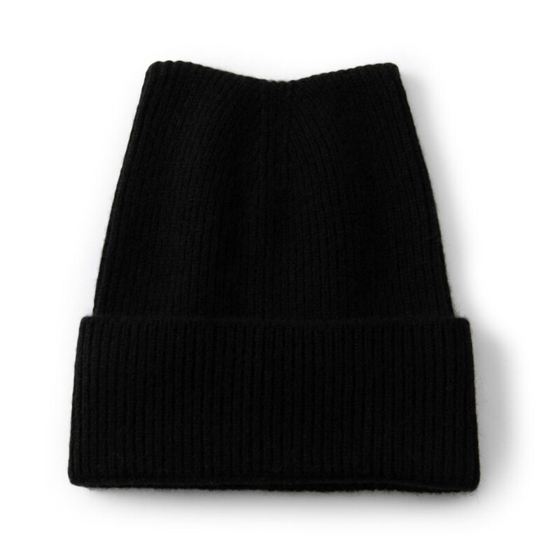 时尚儿童秋冬保暖猫耳帽轻盈舒适无压感黑色百搭款，童装儿童配饰，群鹿羊绒
