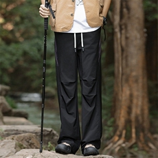 美式速干户外登山冲锋裤夏季薄款褶皱休闲伞兵裤，男装休闲裤，星座410-7