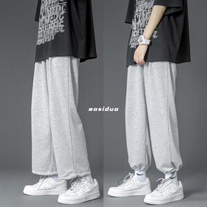 主推有大码(S-5XL）夏季薄款宽松休闲卫裤九分裤男A01特P25-限48图片