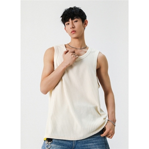 XZ809A/BXXX01/特P17     肌理感美式背心T恤图片