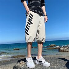 韩版ins休闲潮流七分裤男宽松大码7分裤中裤子221，男装休闲裤，电商C305A