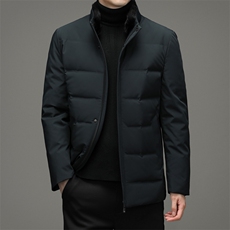 羽绒服男装秋冬季厚款上衣中老年人宽松可脱卸毛领外套A9606-P290，男装羽绒服，电商B212（原钱塘6029）