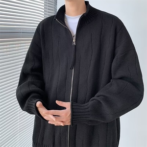 高质量针织开衫男士韩版潮流宽松百搭帅2024冬季ins毛衣MZ636-P66图片