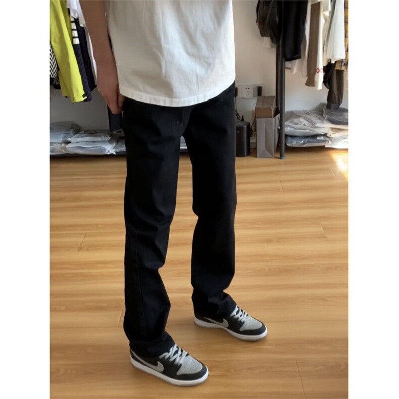 【有货】N083HH-特P32黑色修身直筒牛仔裤男美式高街cleanfit裤子,男装牛仔裤,星座1007（原301D）