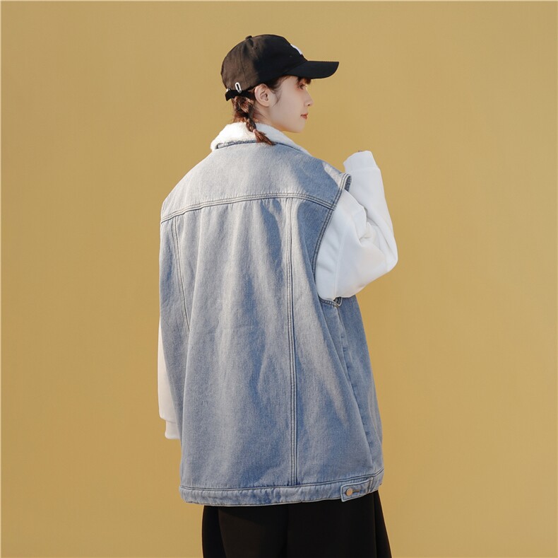 MJ205J-p65-限价98抖音情侣工装棉马甲男外穿大码羊羔毛cityboy,男装工装外套,星座116