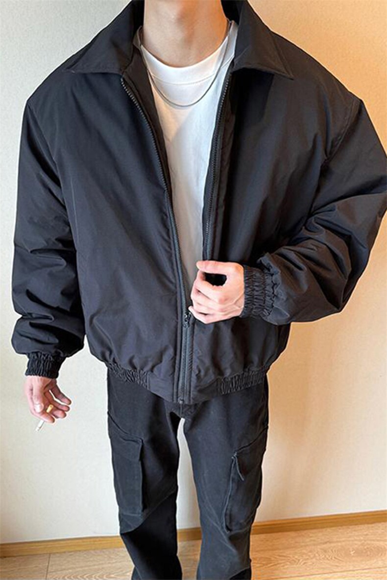秋冬新款港风大码日系翻领保暖棉服外套男XZ213-MF10-特P68控128,男装棉衣,星座213