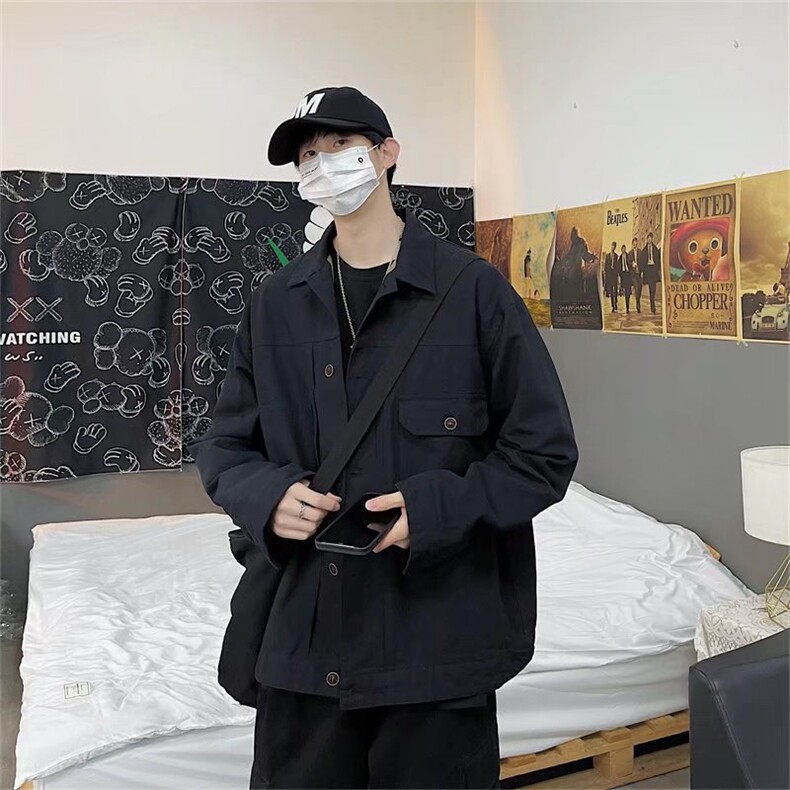 长袖衬衫春款男港风潮流C7340P46图片