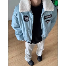 【有货】DM68-P93黑色机车服皮衣外套秋冬加厚复古pu皮棒球服夹克，男装夹克，星座603-2