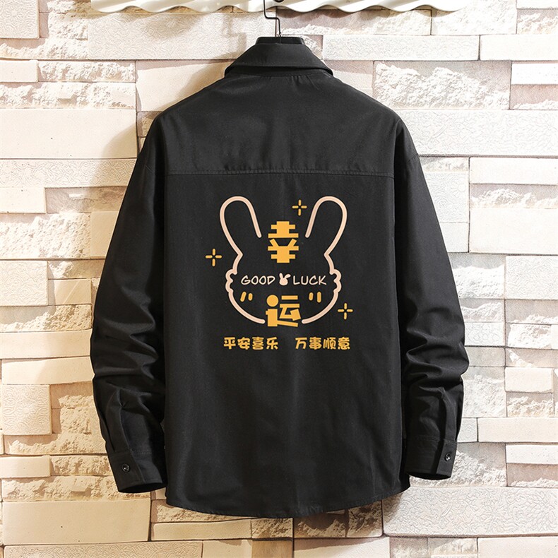 长袖衬衫男士大码宽松衬衣男寸衫 砖墙 CS15297-P38图片